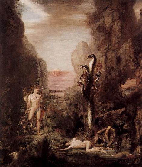 Gustave Moreau Herkules und die Lernaische Hydra oil painting image